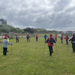 Greenspace project Nordic Walking at local park